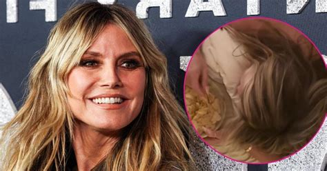 Heidi Klum Goes Nude During Sensual Massage While Eating Potato Chips