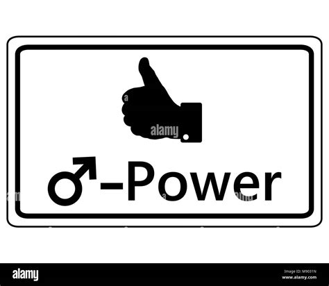 Sign thumbs up for men power Stock Photo - Alamy
