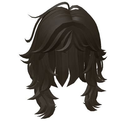 Grunge WolfCut Dark Brown Brunette Roblox