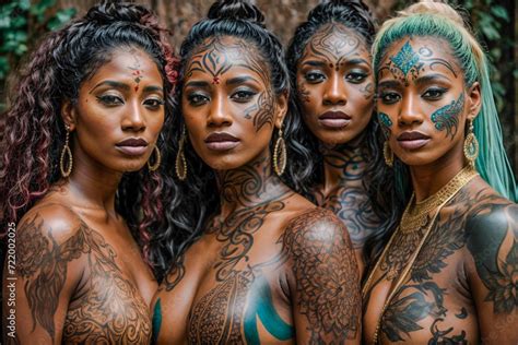 Beautiful Woman Models Wearing And Showcasing Different Attire And Body