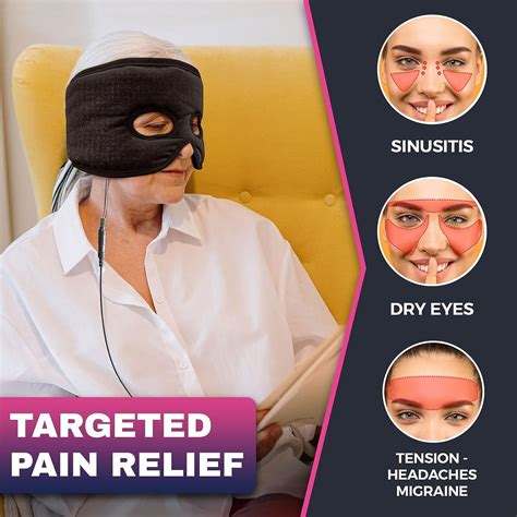 Moist Heat Sinus Pressure Relief Mask - Extra Large Face Heating Pad