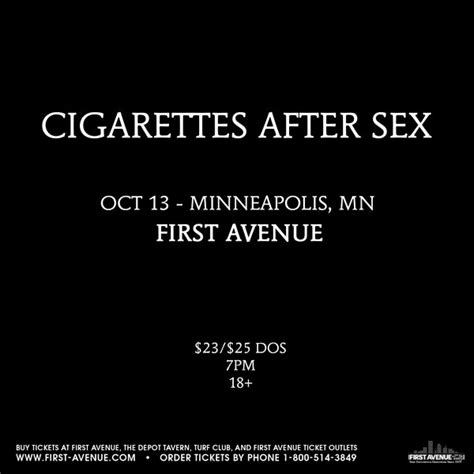 Cigarettes After Sex Mainroom First Avenue