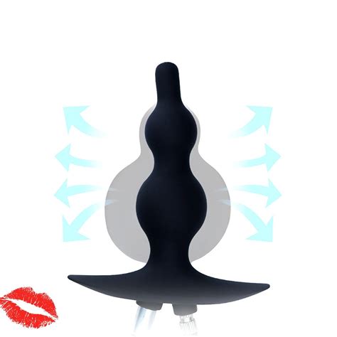 Anal Cleaning Inflatable Butt Plug Silicone Adult Toy Etsy