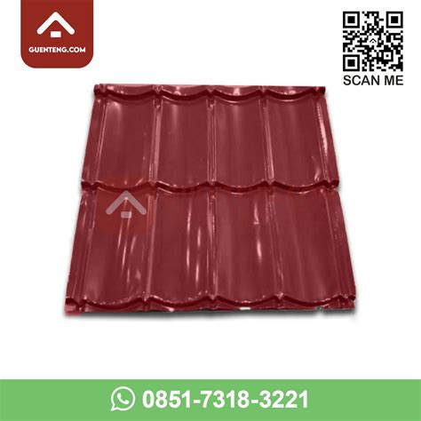 genteng metal color sakura roof classic color  warna merah maroon