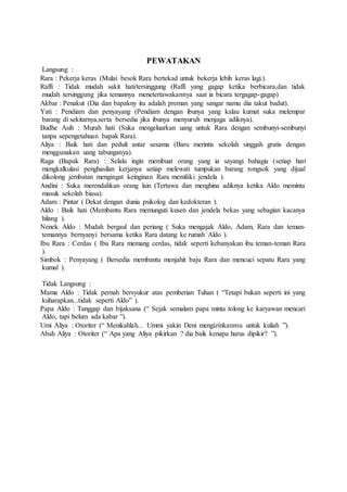 sinopsis film rumah  jendela docx