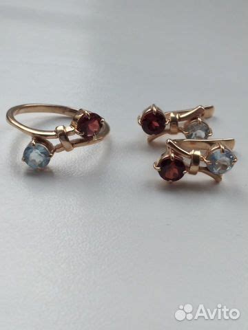 Золотое кольцо и серьги (комплект) купить в Самаре | Личные вещи | Авито