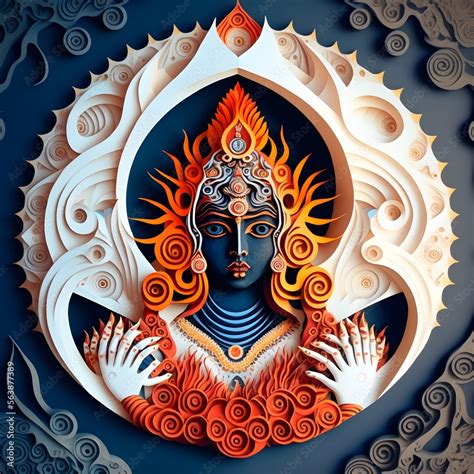 hindu devi mahakali hindu goddess  stock illustration adobe stock