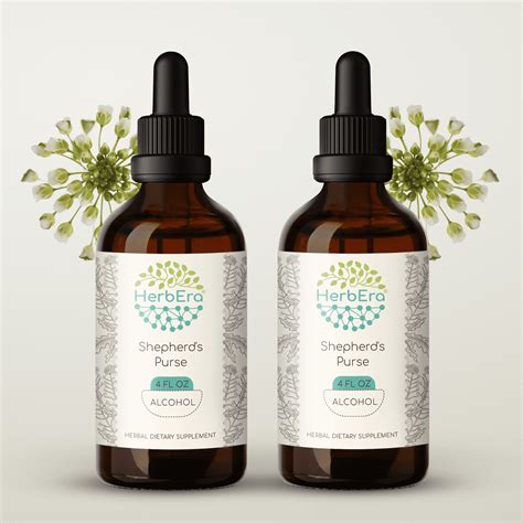 Shepherd's Purse Alcohol Herbal Extract Tincture, Super-Concentrated