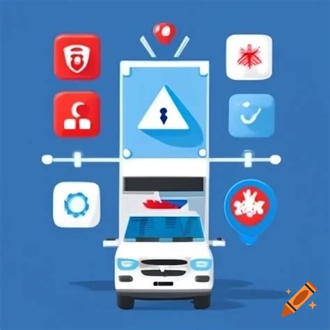 modern user interface design  ambulance services app  map view