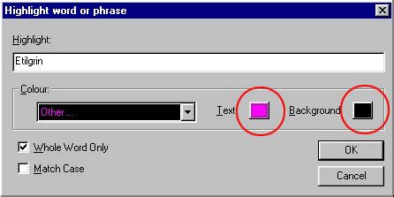 gammon forum mushclient  started   highlight words