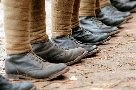 Why did the soldiers prefer to walk in windings, and not in boots (4