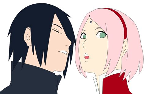 sasusaku kiss lineart colour by twerk-jutsu on DeviantArt