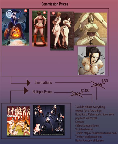 Illustration Commissions UPDATED By Sk Poison Hentai Foundry