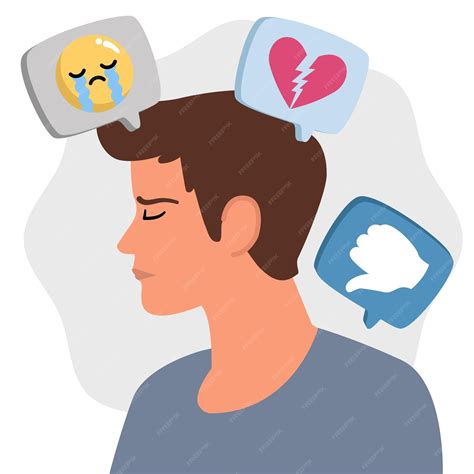 Premium Vector | Illustration of a Person Struggling with Negative