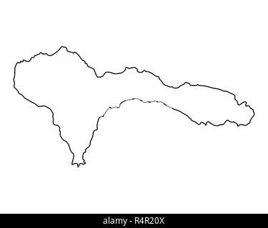 Map Of Sao Nicolau Stock Photo Alamy