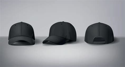 Black Cap Mock Up Vector Art Icons And Graphics For Free Download