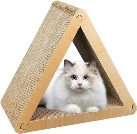 Scratchme 3 Sided Triangle Cat Scratching Post Scratcher