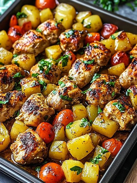 Hawaiian Chicken Sheet Pan – Easy, Tasty Dinner in One! - Neriah Recipes