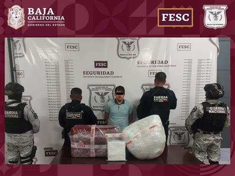 Detiene FESC A Culichi Con Cargamento De Fentanilo Y Cristal En