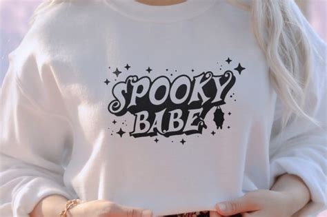 Spooky Babe Svg Halloween Quote Svg Graphic By Digitalmania Creative Fabrica