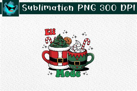Christmas Elf Hot Cocoa Latte PNG Graphic By Swirltal Creative Fabrica