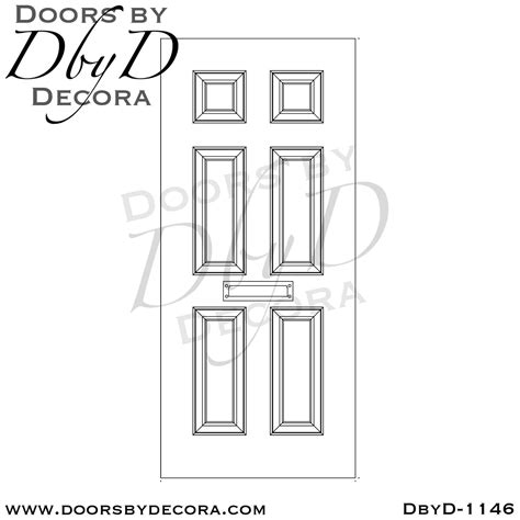Custom Solid Door Traditional 6-Panel Door Wood Entry - Doors by Decora