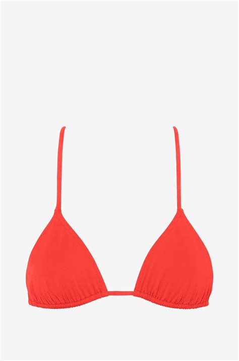 Mouna triangle bikini top ERES RED Bongénie