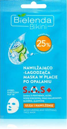 Bielenda Bikini Soothing Sheet Mask After Sun Notino Ie