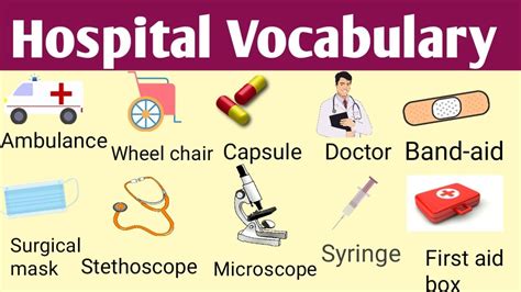 Hospital Vocabulary Learn About The Name Of Different Things Used In The Hospital Youtube