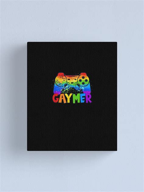Gay Pride Rainbow Flag Video Lgbt Gamer Lgbtq Gaming Gamepad Canvas Print For Sale By Princoat
