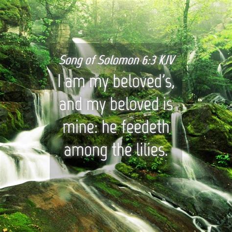 Song Of Solomon 6 3 KJV I Am My Beloved S And My Beloved Is Mine He