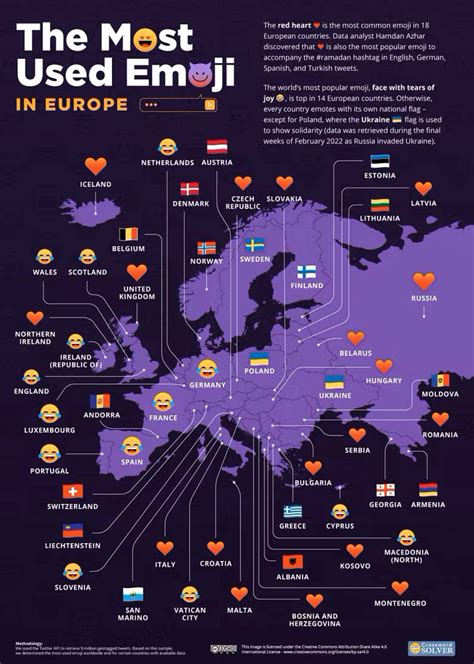 Este mapa muestra el emoji más usado en cada país y uno triunfa en