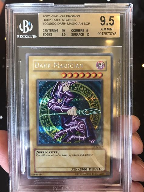 Gem Mint Yu Gi Oh Dark Duel Stories Dark Magician DDS 002 PSA 10 BGS 9