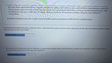 Solved Assume The Workman S File A Joint Tax Return Chegg