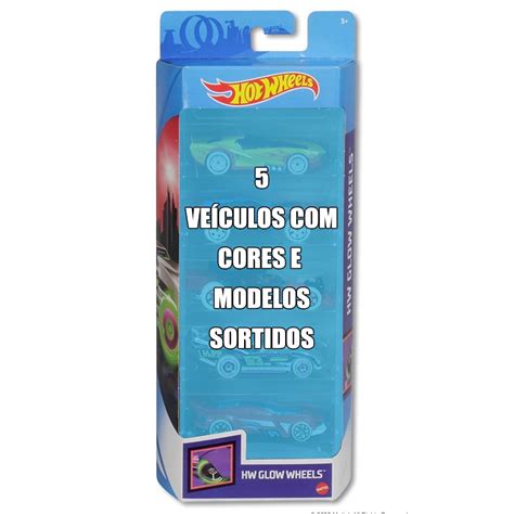 Conjunto De Ve Culo Hot Wheels Pacote Sortidos S Rie Hw Glow