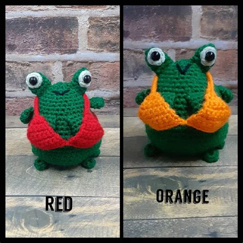 Crochet Saggy Boob Frog With Big Booty Made To Order Amigurumi Plushie