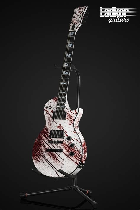 ESP USA Eclipse Blood Splatter White EMG NEW