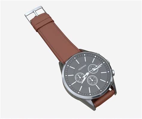 ArtStation - Wristwatch with Leather Strap 02 | Resources