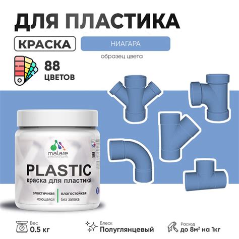 Резиновая краска для пластика Malare Plastic для пенопласта ПВХ ...