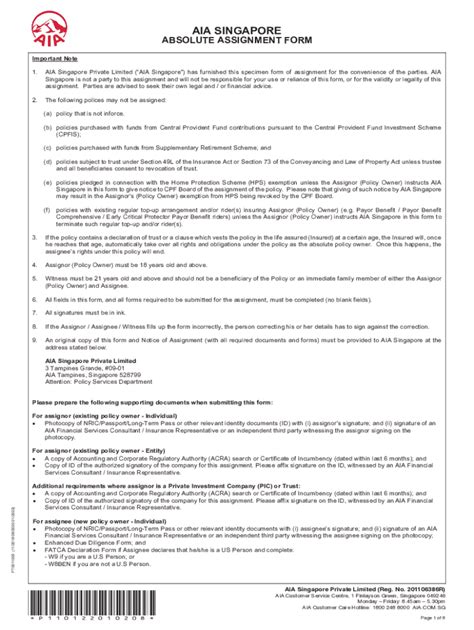 Fillable Online Absolute Assignment Form Absolute Assignment Form Fax