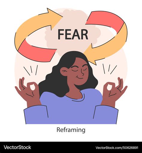 Overcoming Fears Strategy Transformative Process Vector Image