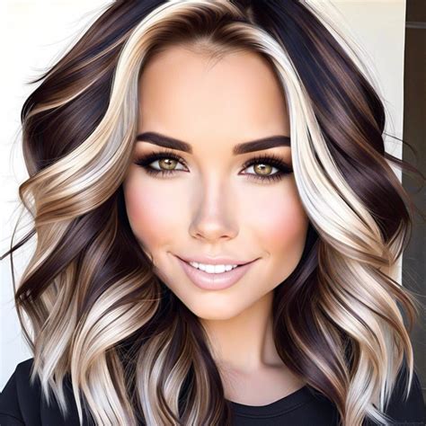 Stunning Ideas For Dark Brown Hair With Ash Blonde Highlights Burst Of Style