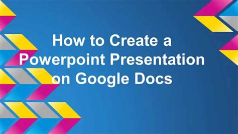 How To Create A Powerpoint On Google Docs Youtube