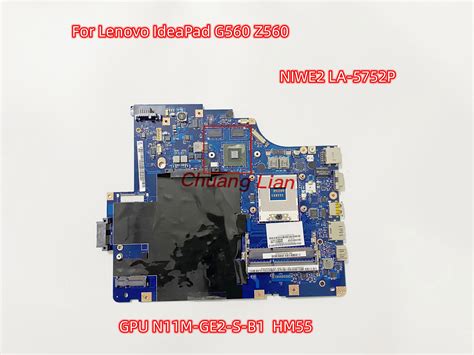 NIWE2 LA 5752P Mainboard For Lenovo IdeaPad G560 Z560 Laptop ...