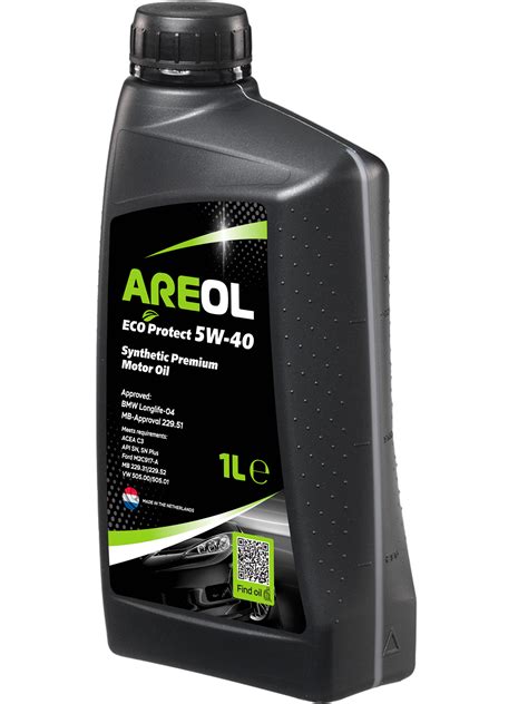 Моторное синтетическое масло AREOL ECO Protect 5W-40 1 л - купить в России