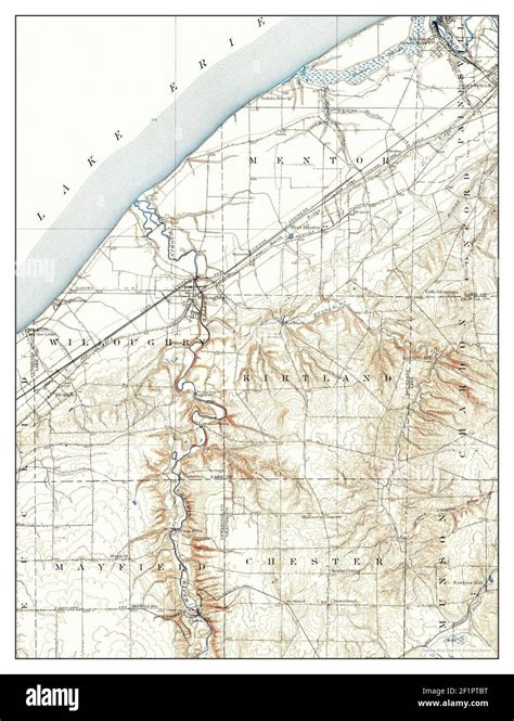 Mentor Ohio Map 1905 162500 United States Of America By Timeless