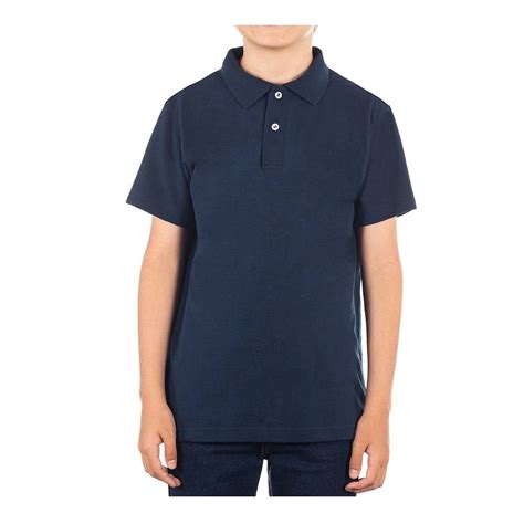 Playera Cotton Trends Talla Polo Azul Marino Walmart