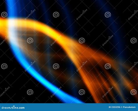 Ondas Do Azul E Da Laranja Imagem De Stock Royalty Free Imagem 2353296