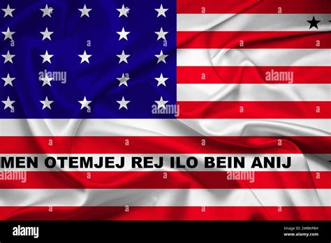 Flag Of Bikini Atoll Fabric Flag Of Bikini Atoll Bikini Atoll National Flag Fabric And