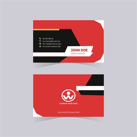 Modern simple business card template 16888779 Vector Art at Vecteezy